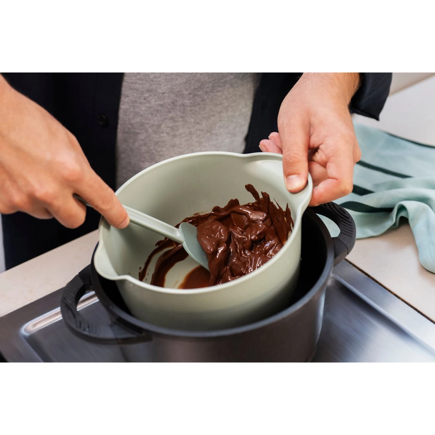 Beslagkom Chef 1,5l Nordic Sage 2 Beslagkom Chef 1,5l Nordic Sage - Afbeelding 2