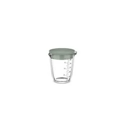 Glas Maatbeker 500ml Met Deksel Nordic Sage