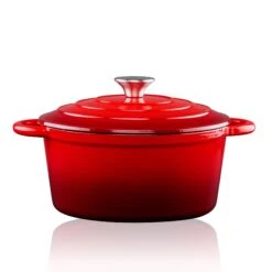 Braadpan Gietijzer Rood 24 Cm -Marskramer Verkoop 105 0253 3 1