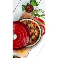 Braadpan Gietijzer Rood 24 Cm -Marskramer Verkoop 105 0253 9 1