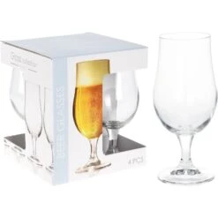Bierglas 370Ml Set 4 Stuks 5 Bierglas 370Ml Set 4 Stuks -Marskramer Verkoop 105 0320 1