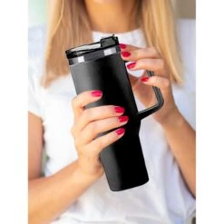 Rvs Thermosbeker Met Handvat 4 Assorti Kleuren -Marskramer Verkoop 105 0400 5 1