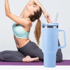 Rvs Thermosbeker Met Handvat 4 Assorti Kleuren -Marskramer Verkoop 105 0400 6 1