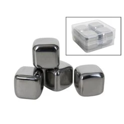 IJsblokjes RVS 4 Stuks 6,3 X 6,3 X 3 Cm