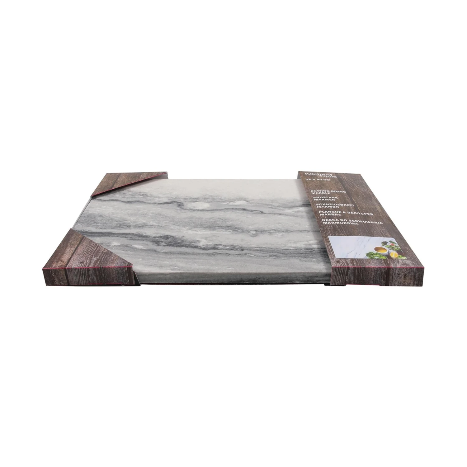 Snijplank Marmer Wit 30 X 40 Cm 2 Snijplank Marmer Wit 30 X 40 Cm - Afbeelding 2