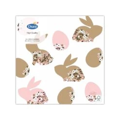 Paas Servetten Blooming Bunnies 33x33 Cm -Marskramer Verkoop 105 0763 2