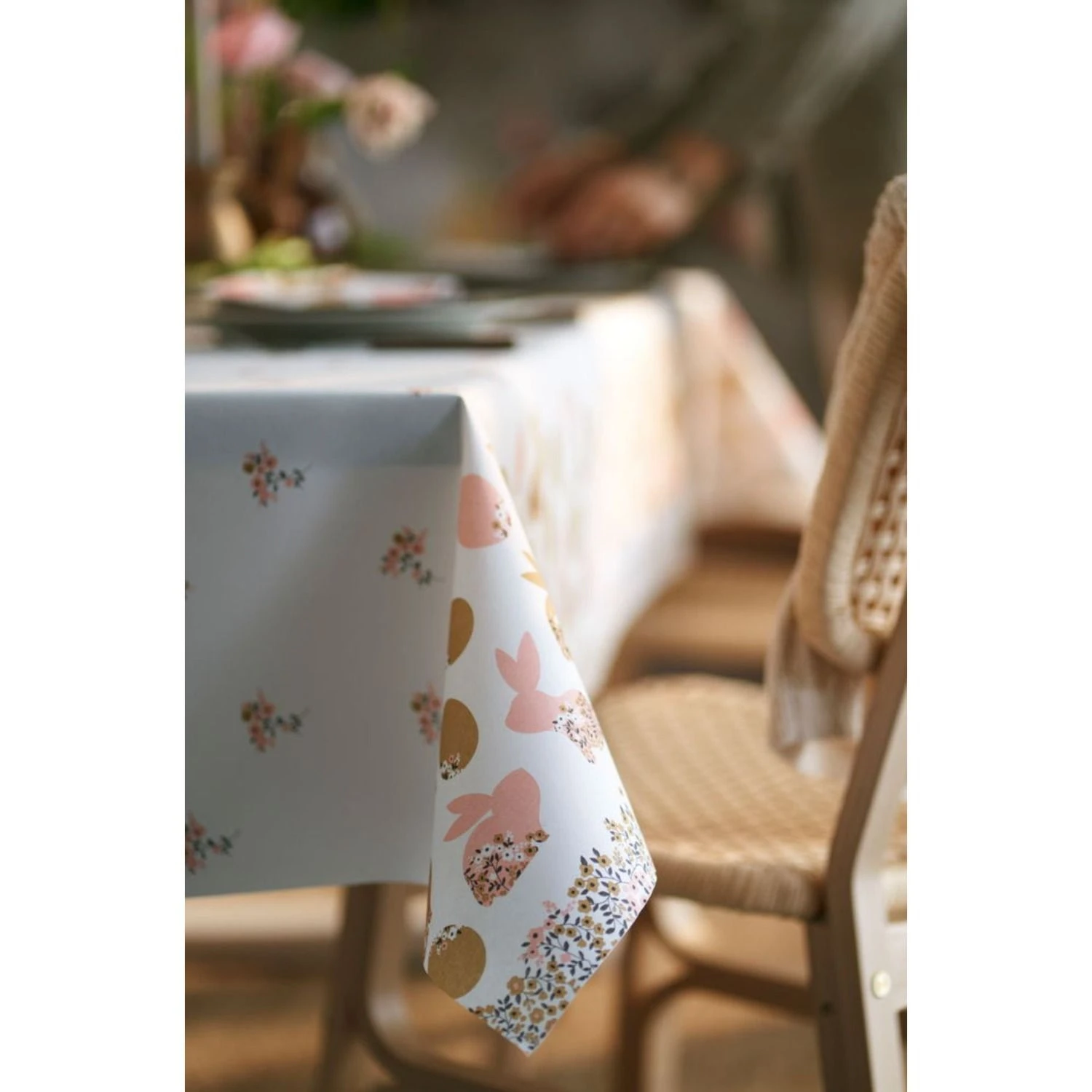 Paas Tafellaken Blooming Bunnies 138x220 Cm 3 Paas Tafellaken Blooming Bunnies 138x220 Cm - Afbeelding 3