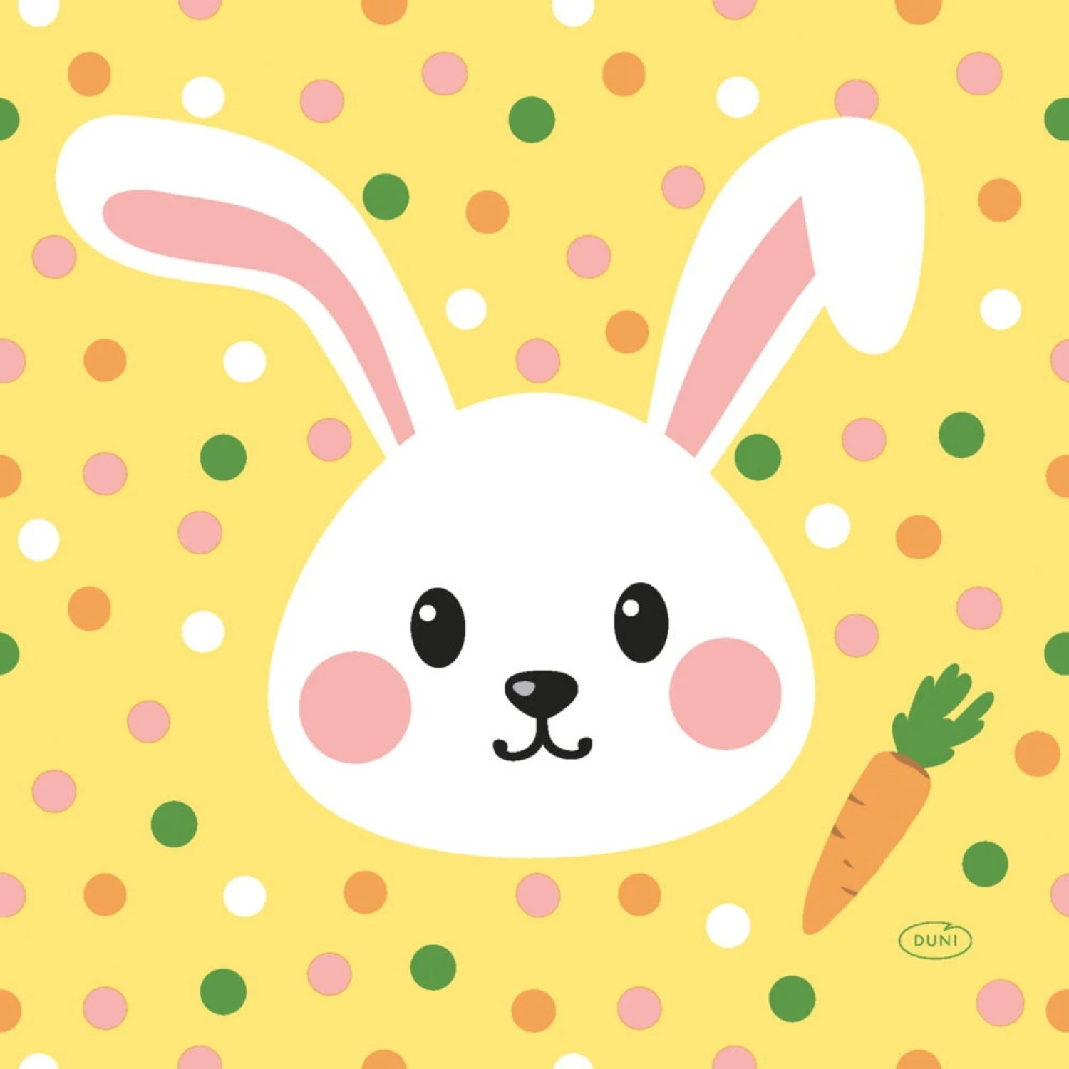 Paas Servetten Hoppy Easter 33x33 Cm 1 Paas Servetten Hoppy Easter 33x33 Cm