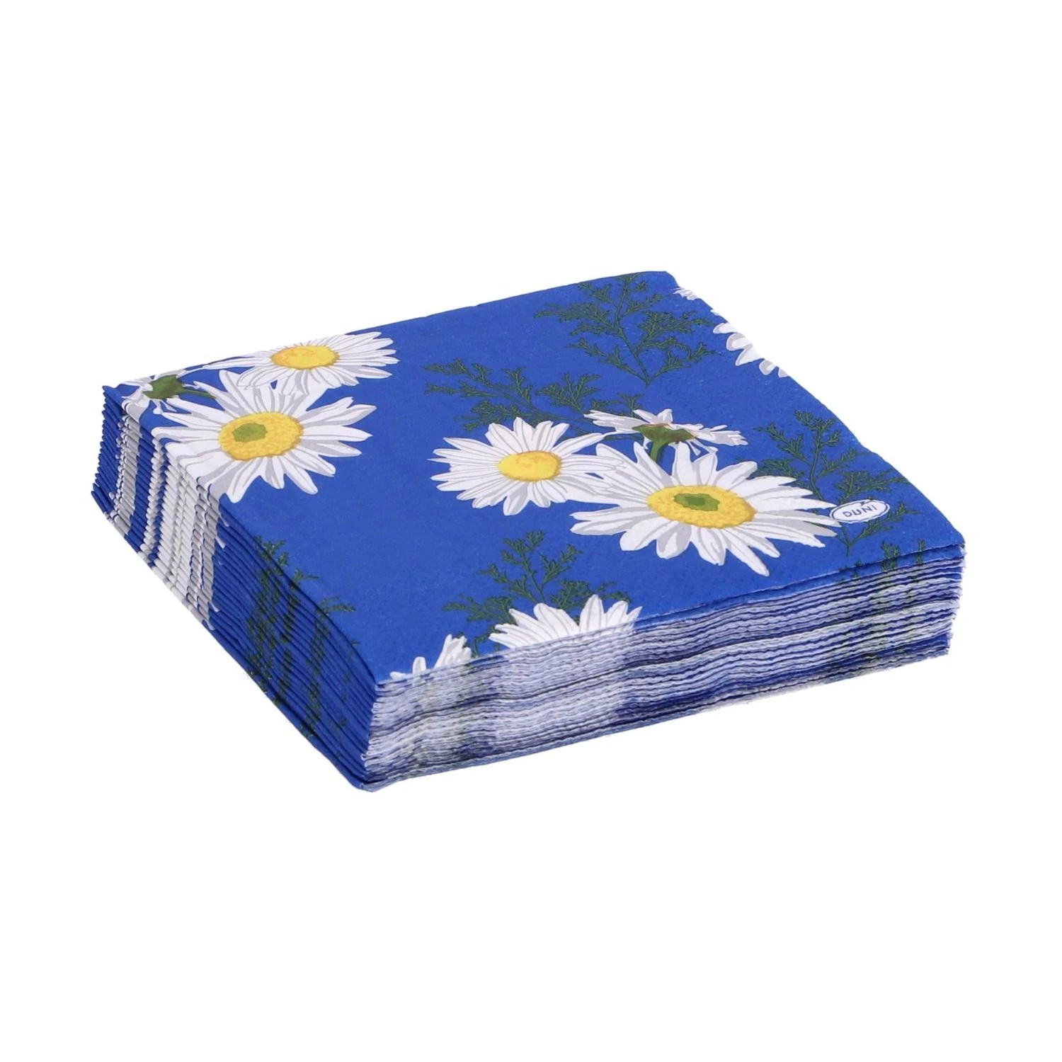 Servetten Daisy Blue 24x24 Cm 4 Servetten Daisy Blue 24x24 Cm - Afbeelding 4