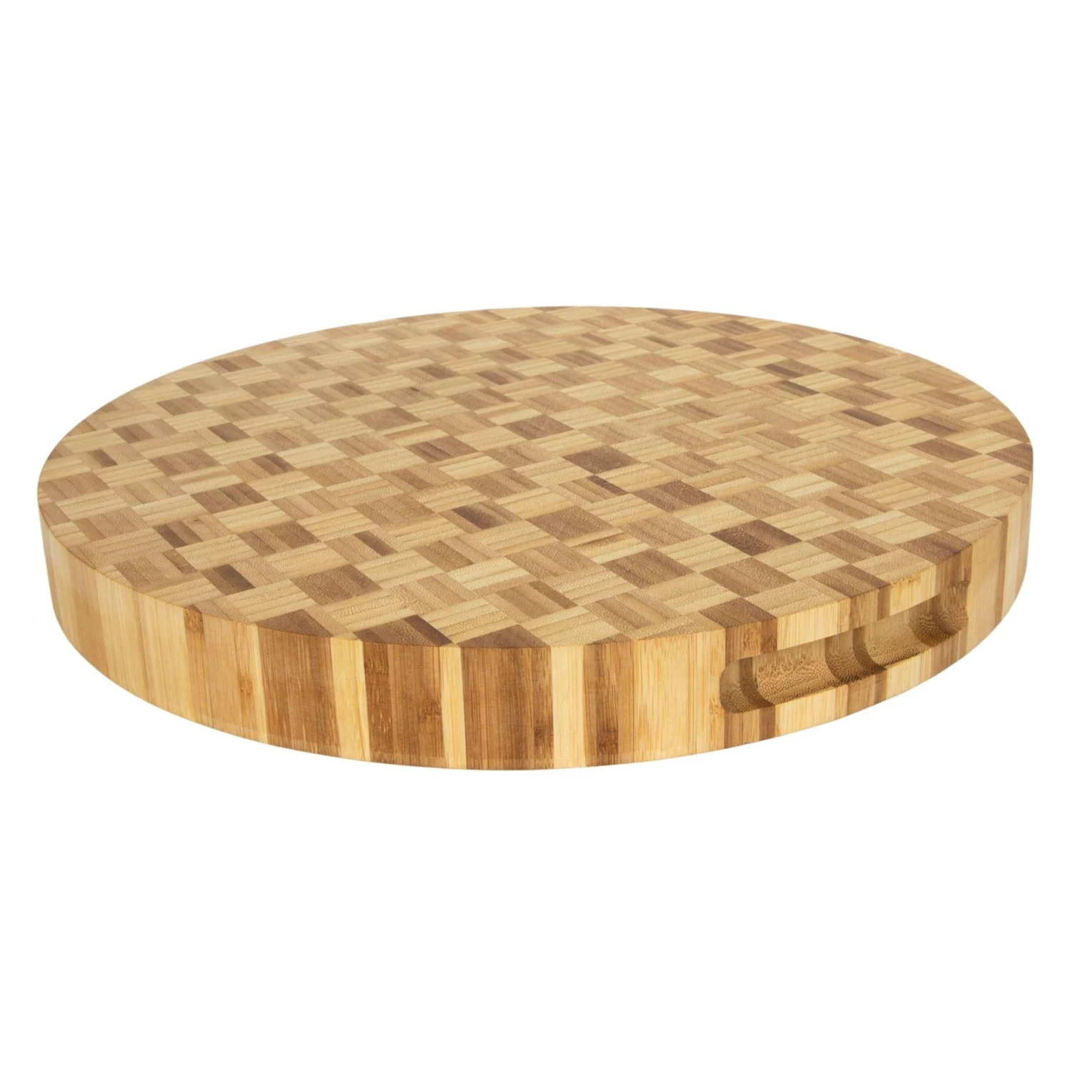 Snijplank Bamboe Ø 38 X 4 Cm Fsc 2 Snijplank Bamboe Ø 38 X 4 Cm Fsc - Afbeelding 2