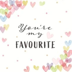 Servetten Hearts Favour 33x33 Cm