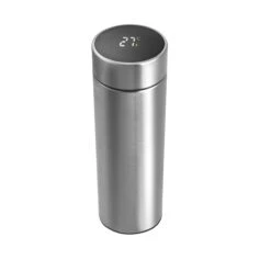 Thermosfles Rvs 450ml Met Thermometer In Deksel Inclusief Theefilter