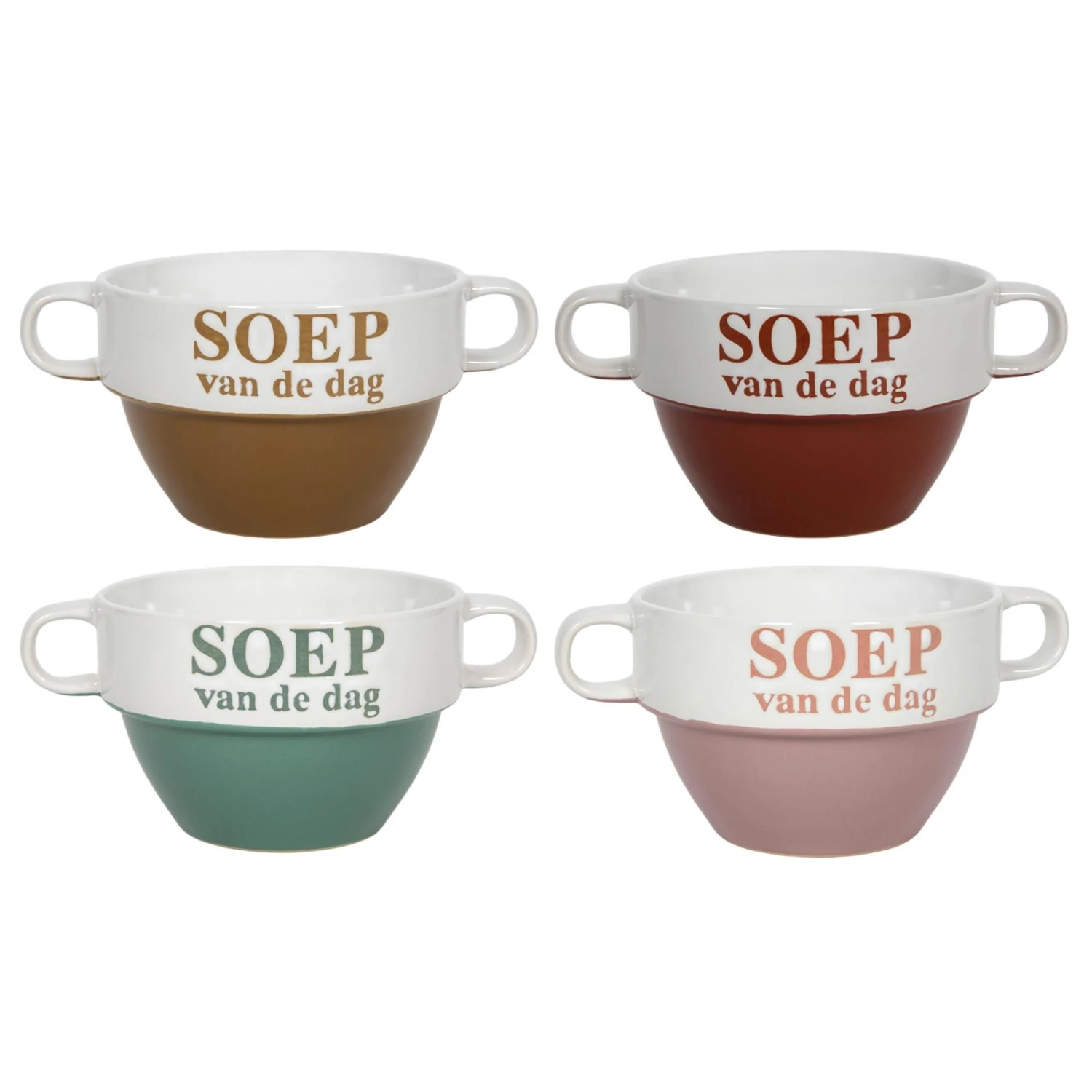 Soepkom 12,5 X 8,5 Cm Soep Van De Dag 500 ML 1 Soepkom 12,5 X 8,5 Cm Soep Van De Dag 500 ML