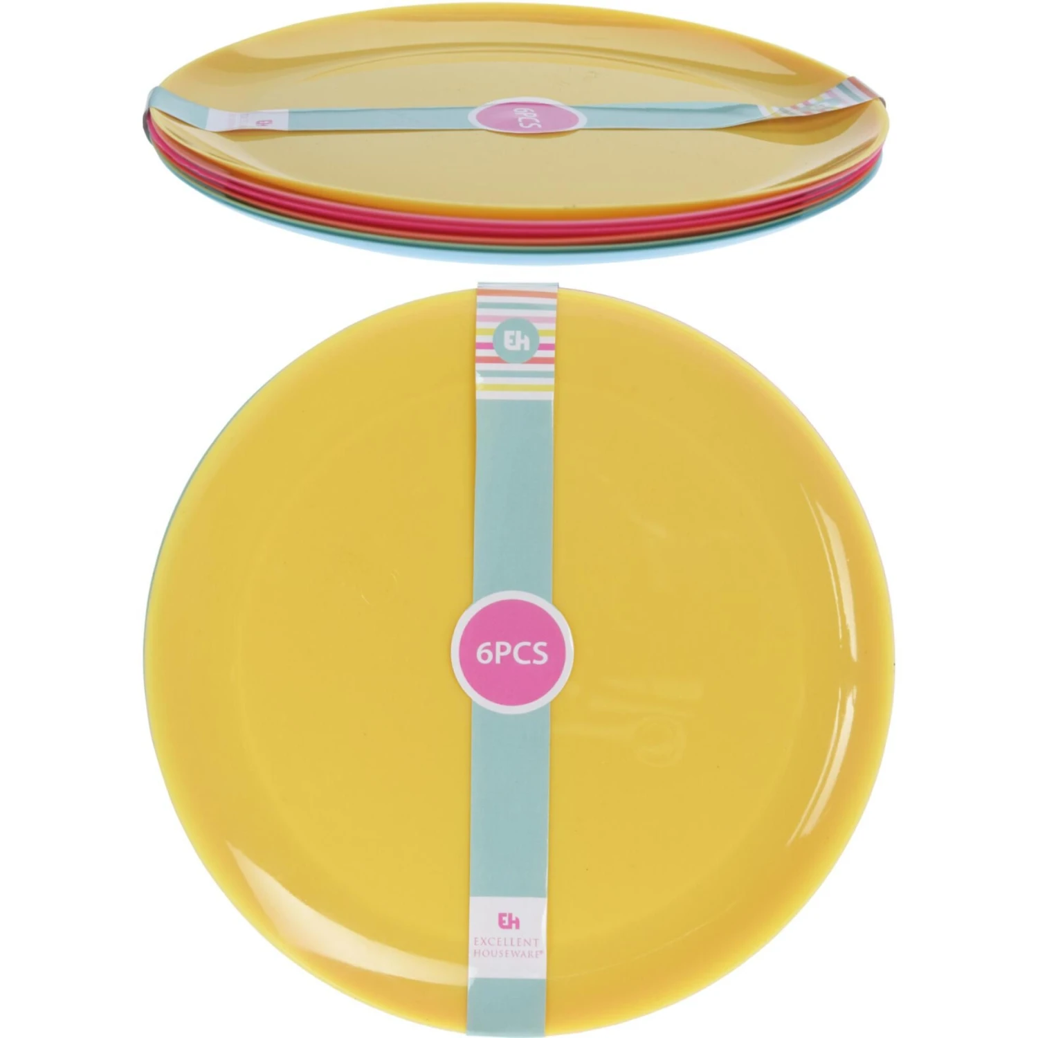 Bord Set 6 Stuks 21 Cm 3 Bord Set 6 Stuks 21 Cm - Afbeelding 3