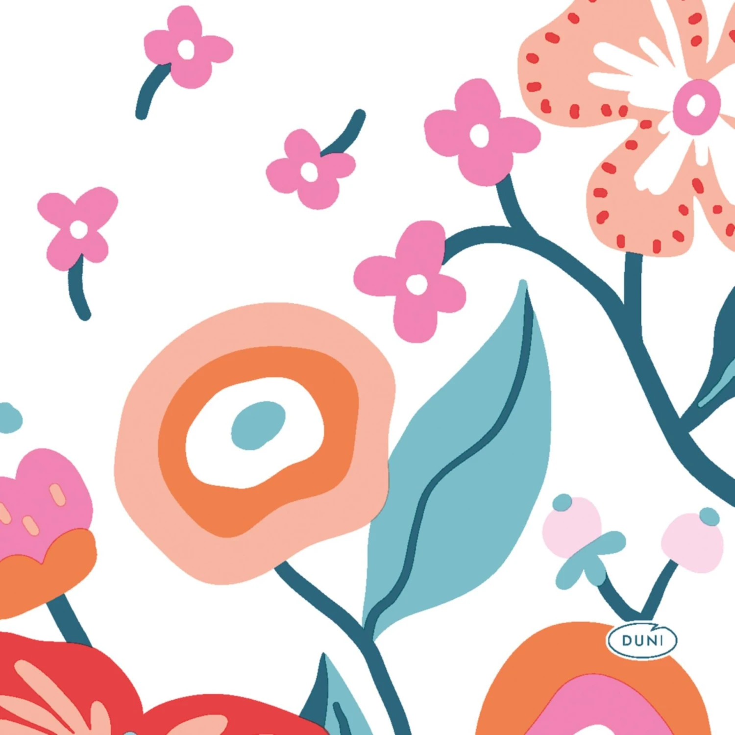 Servetten Vibrant Bloom 24x24 Cm 1 Servetten Vibrant Bloom 24x24 Cm