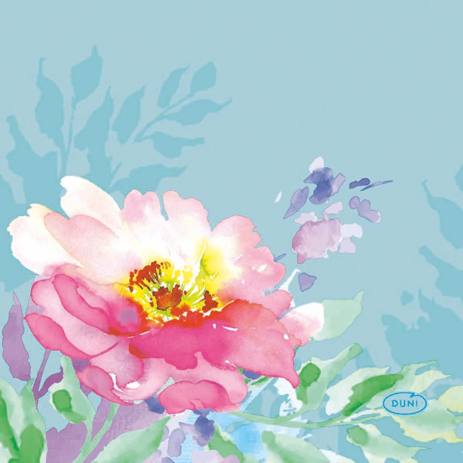 Servetten Flowy Floral 24x24 Cm 1 Servetten Flowy Floral 24x24 Cm