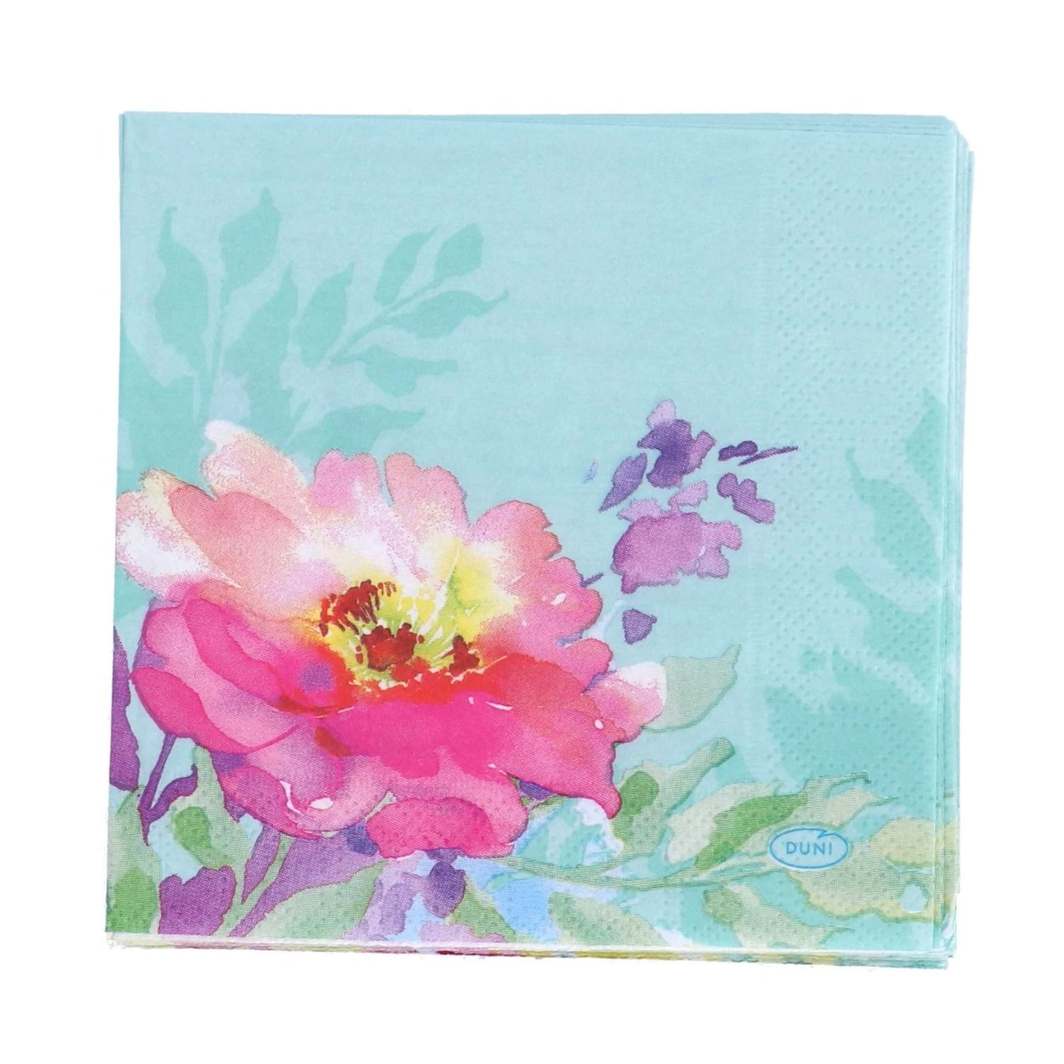 Servetten Flowy Floral 24x24 Cm 3 Servetten Flowy Floral 24x24 Cm - Afbeelding 3