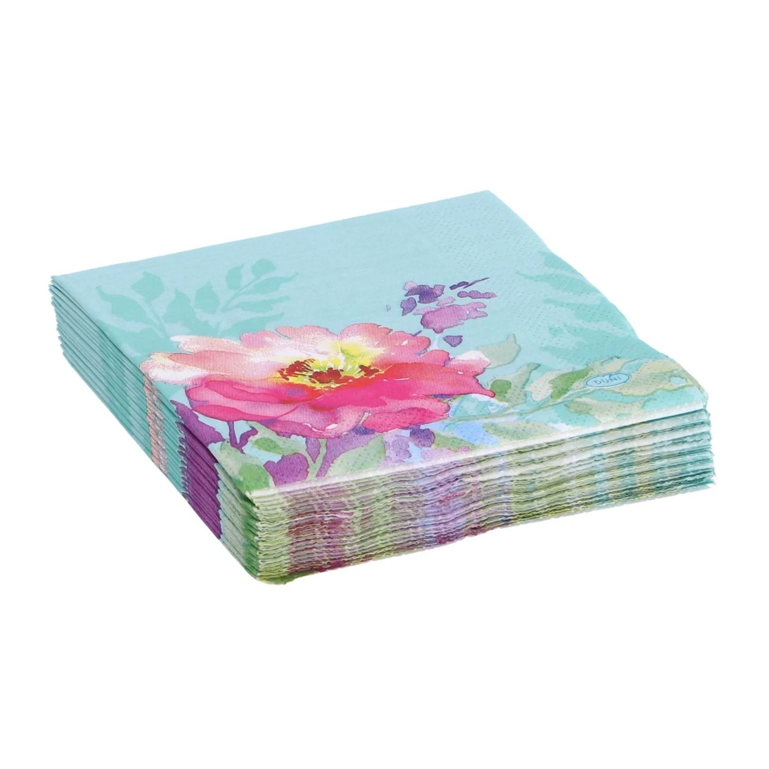 Servetten Flowy Floral 24x24 Cm 4 Servetten Flowy Floral 24x24 Cm - Afbeelding 4