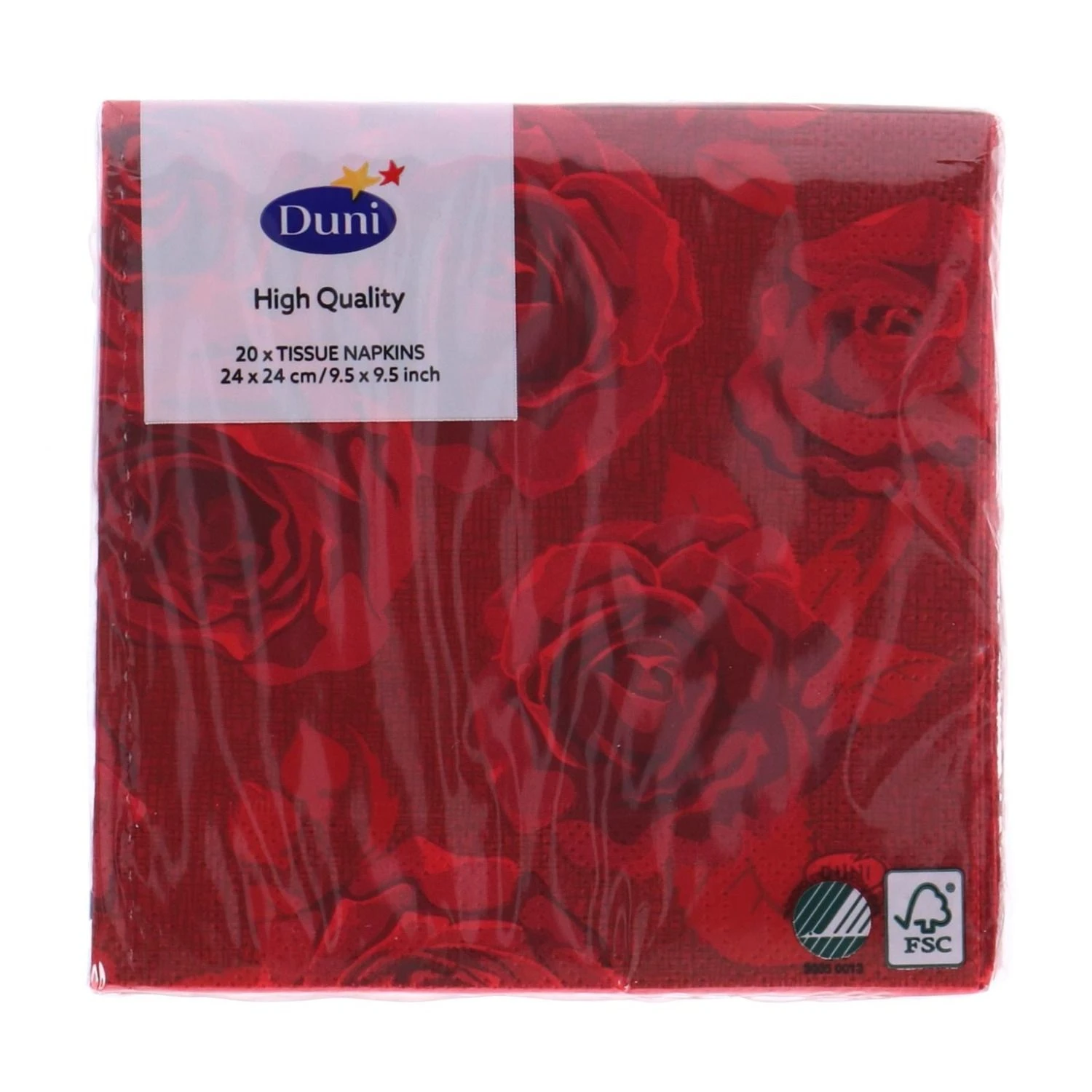 Servetten Rich Roses 24x24 Cm 2 Servetten Rich Roses 24x24 Cm - Afbeelding 2