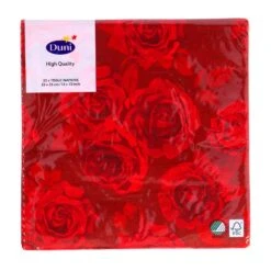 Servetten Rich Roses 33x33 Cm -Marskramer Verkoop 105 5180 2
