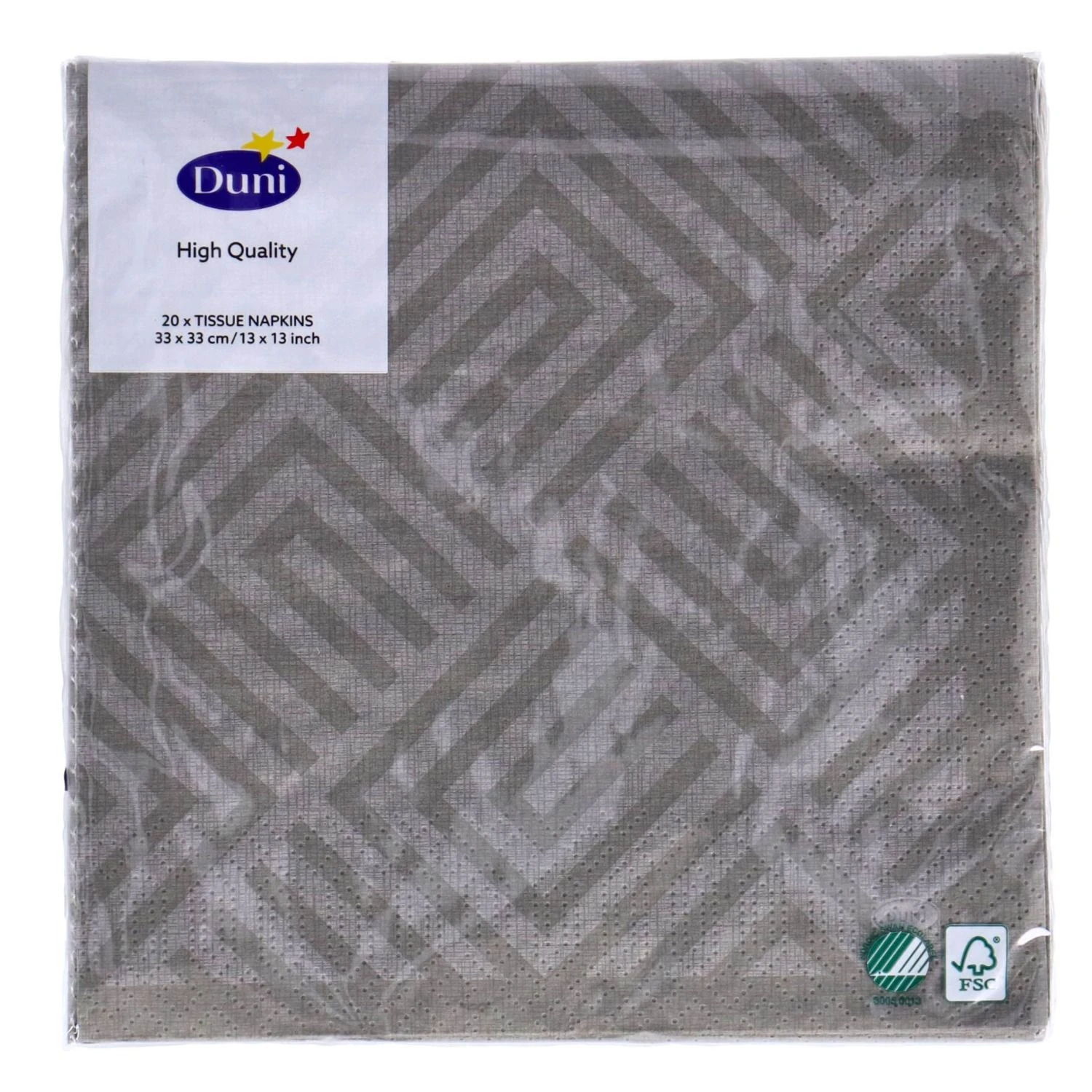 Servetten Mosaic Granite Grey 33x33 Cm 2 Servetten Mosaic Granite Grey 33x33 Cm - Afbeelding 2