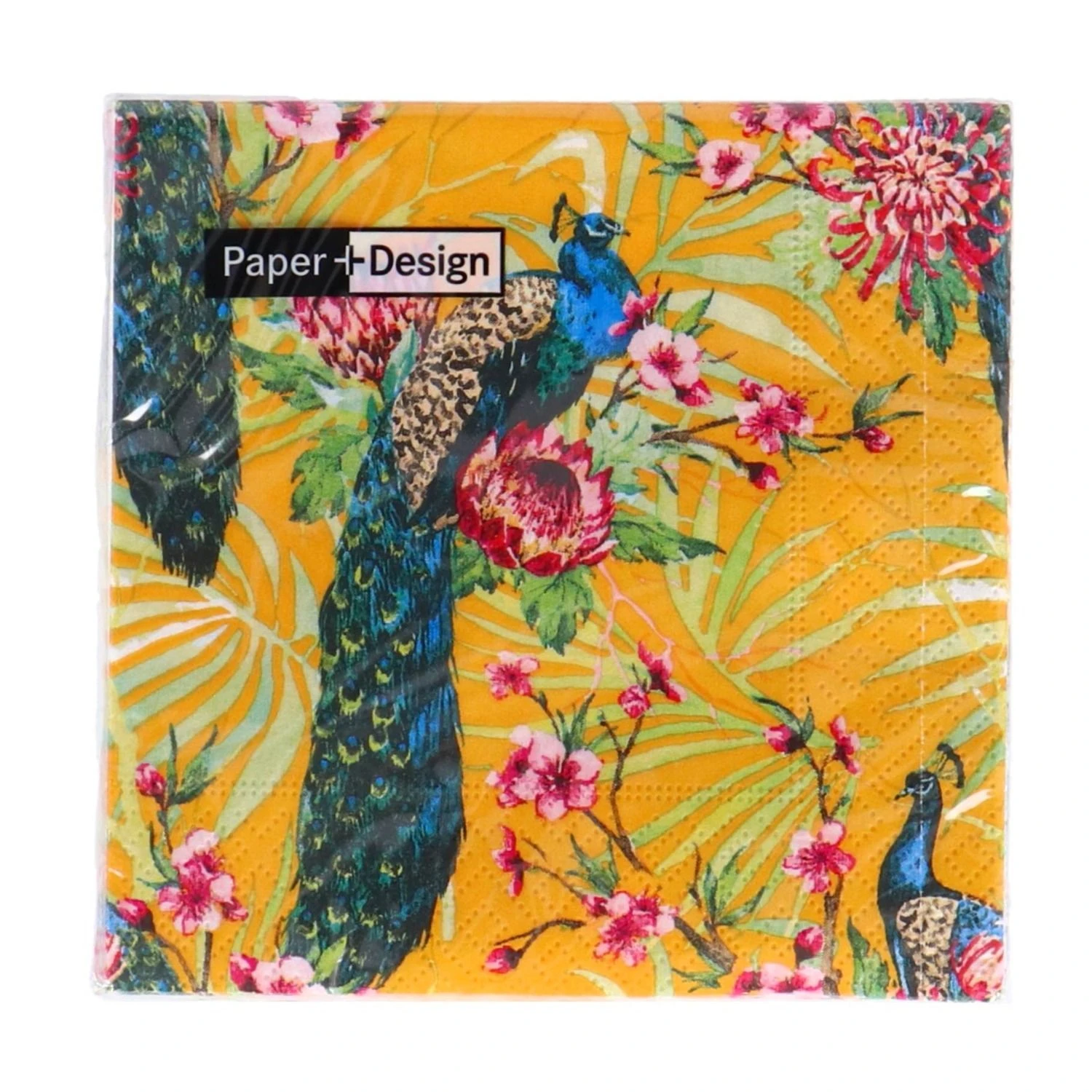Servetten Tropic Peacock 24x24 Cm 2 Servetten Tropic Peacock 24x24 Cm - Afbeelding 2