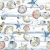 Servetten Beach Shells 33x33 Cm 2 Servetten Beach Shells 33x33 Cm -Marskramer Verkoop 105 6137 1