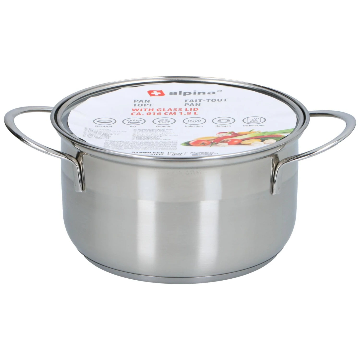 Kookpan 16 Cm 1,5 Liter 2 Kookpan 16 Cm 1,5 Liter - Afbeelding 2