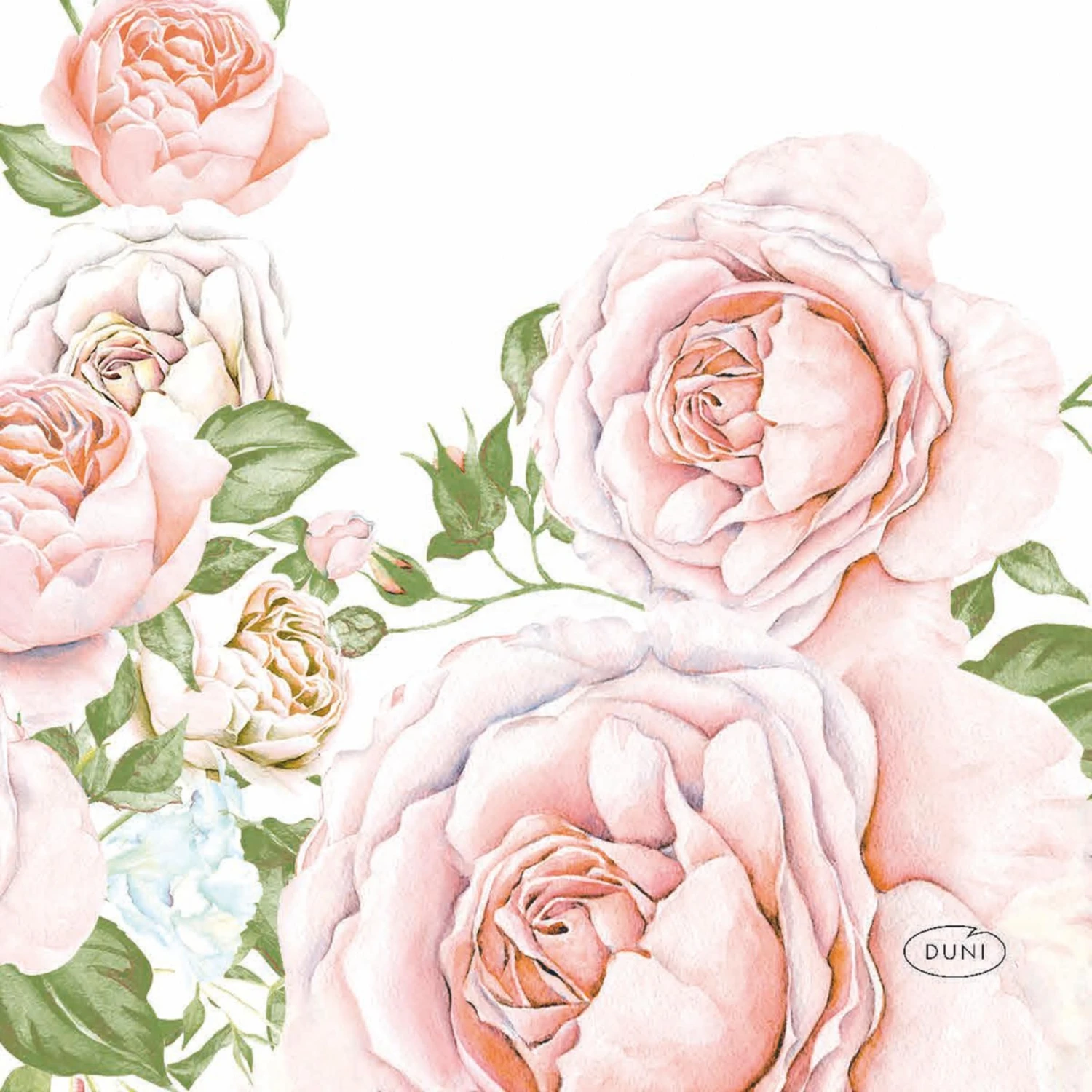 Servetten Rose Glory 24x24 Cm 1 Servetten Rose Glory 24x24 Cm