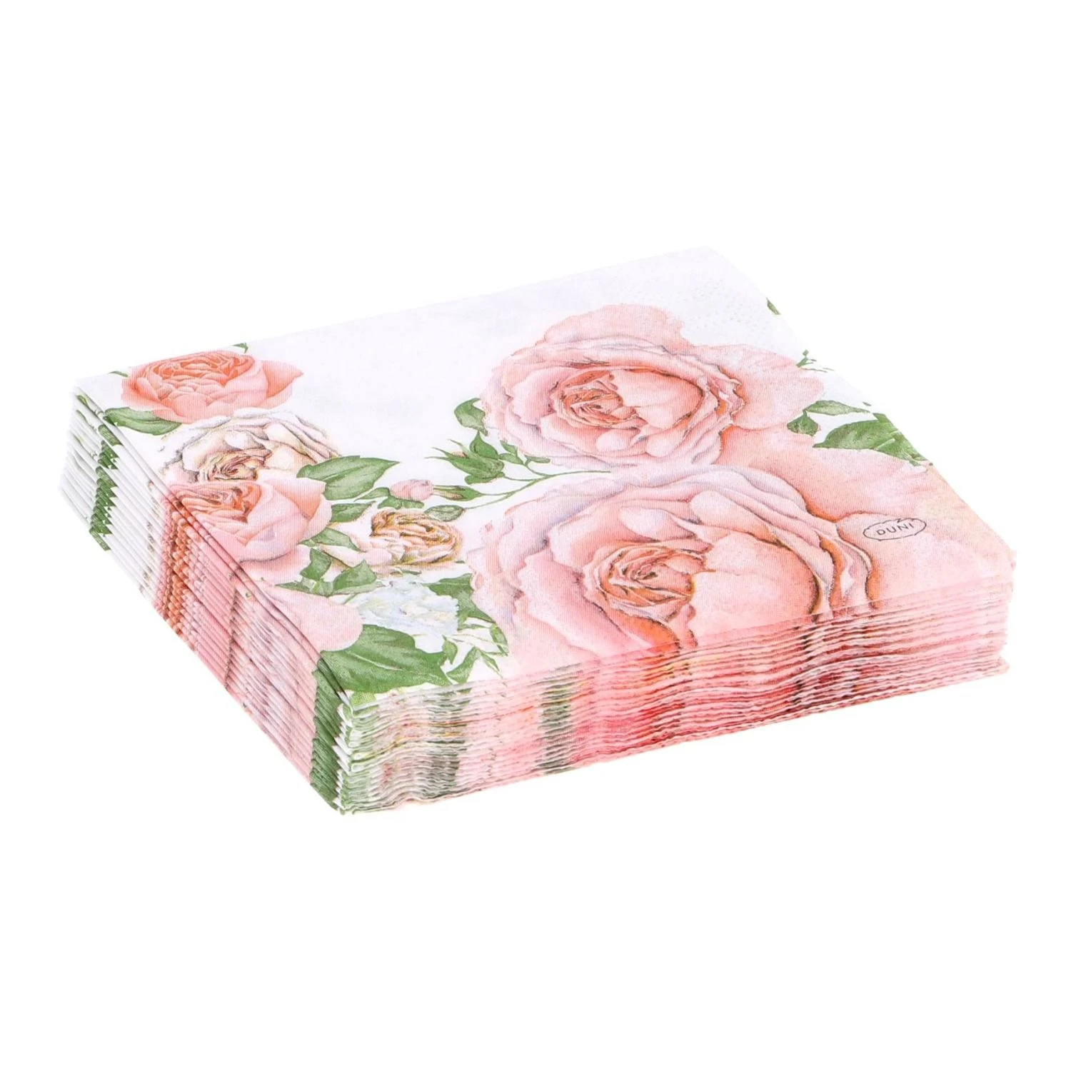 Servetten Rose Glory 24x24 Cm 4 Servetten Rose Glory 24x24 Cm - Afbeelding 4