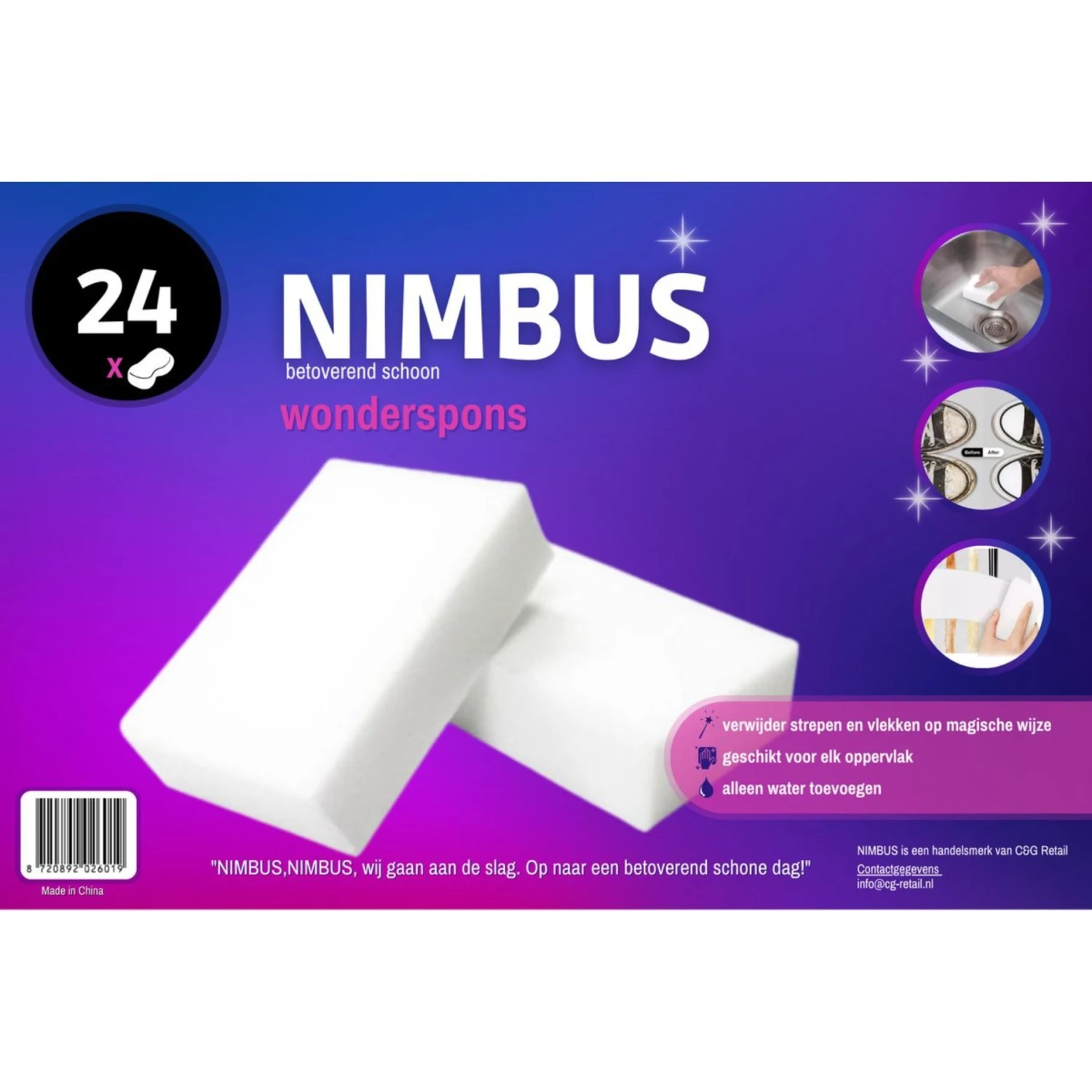 Nimbus Wonderspons 24 Stuks 1 Nimbus Wonderspons 24 Stuks