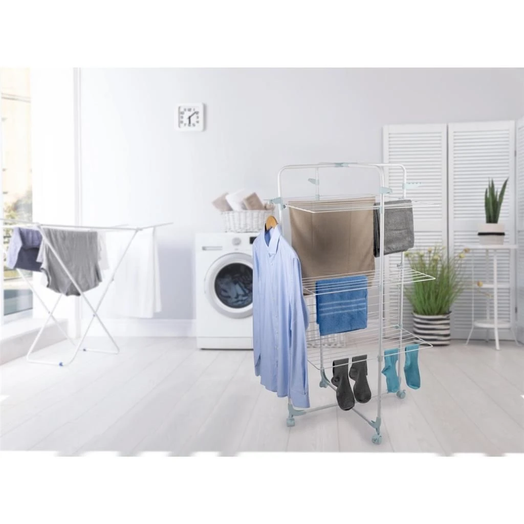 Alpina Droogtoren 3 Verdiepingen 30 Meter Wit 2 Alpina Droogtoren 3 Verdiepingen 30 Meter Wit - Afbeelding 2