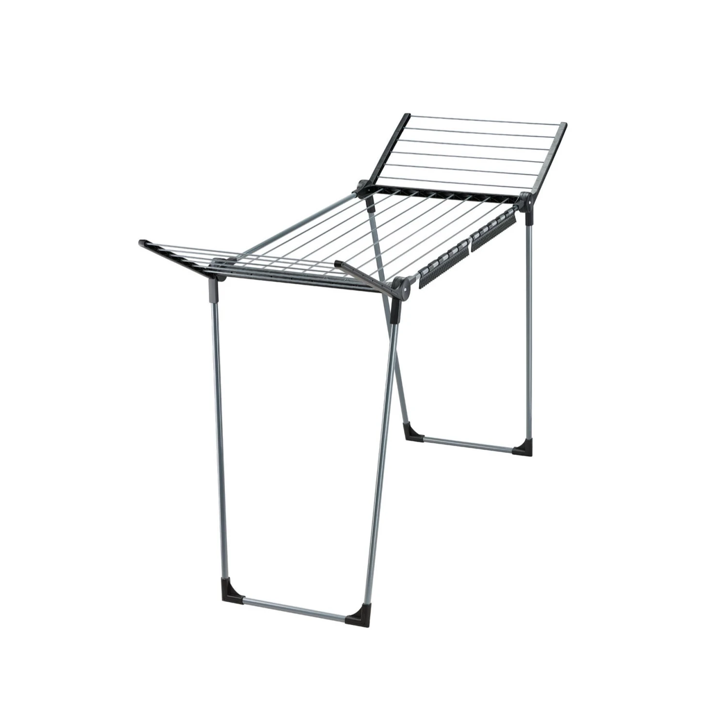 Leifheit Droogrek Pegasus 150 Solid Slim - Zwart 1 Leifheit Droogrek Pegasus 150 Solid Slim - Zwart