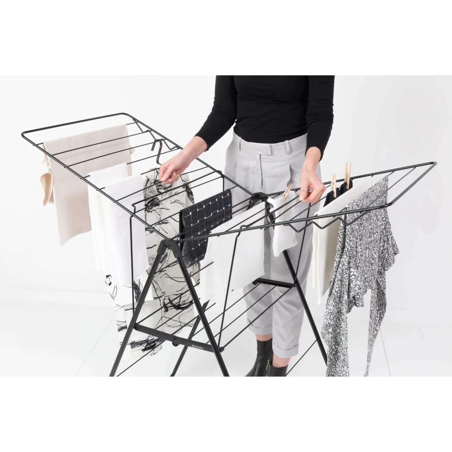 Brabantia HangOn Droogrek, 20 M - Matt Black 5 Brabantia HangOn Droogrek, 20 M - Matt Black - Afbeelding 5