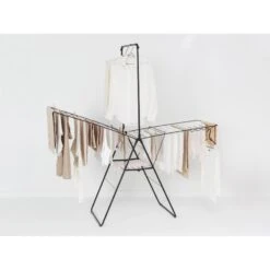 Brabantia HangOn Droogrek, 25 M Met Stang - Matt Black -Marskramer Verkoop 131 3521 4 1