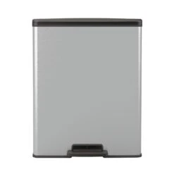 Curver Pedaalemmer Decobin 65L Rechthoek Zilver Metallic