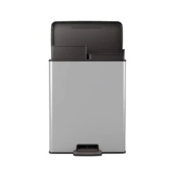 Curver Pedaalemmer Decobin Duo 26L/26L Zilver Metallic