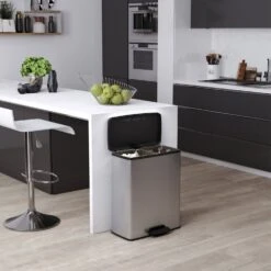 Curver Pedaalemmer Decobin Duo 26L/26L Zilver Metallic 13 Curver Pedaalemmer Decobin Duo 26L/26L Zilver Metallic -Marskramer Verkoop 141 1002 7 1