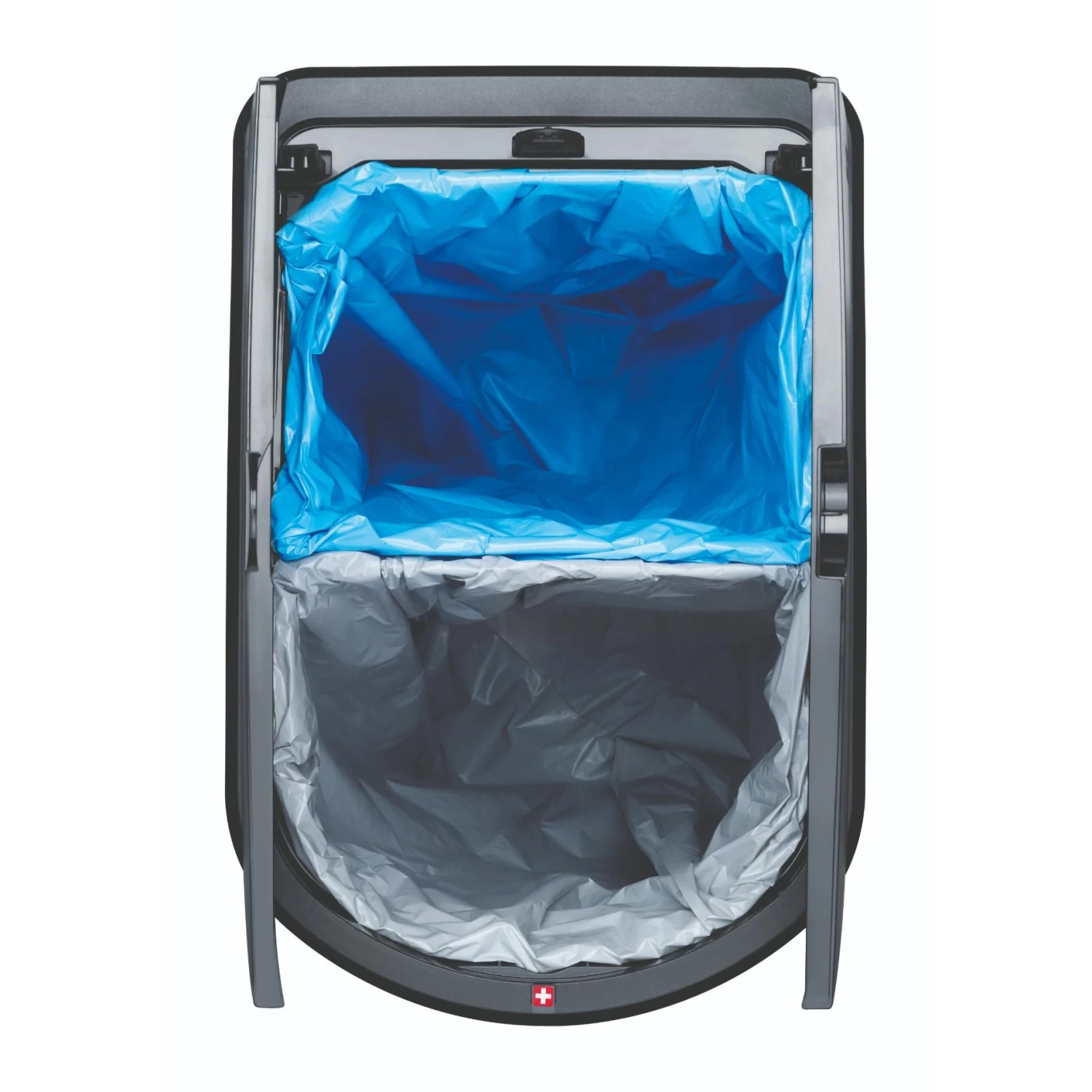 Pedaalemmer - Afvalscheider 2x25 L PASO Zilver 5 Pedaalemmer - Afvalscheider 2x25 L PASO Zilver - Afbeelding 5