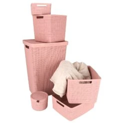 Curver Jute Wasbox Met Deksel 58L Rose Dawn 13 Curver Jute Wasbox Met Deksel 58L Rose Dawn -Marskramer Verkoop 141 1472 7 1