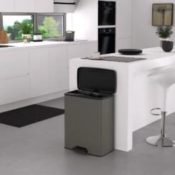 Curver Pedaalemmer Decobin 65L Rechthoek Cool Grey -Marskramer Verkoop 141 2019 4 1