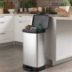 Curver Pedaalemmer Decobin Duo 23L/23L Zilver Metallic 13 Curver Pedaalemmer Decobin Duo 23L/23L Zilver Metallic -Marskramer Verkoop 141 2026 6 1