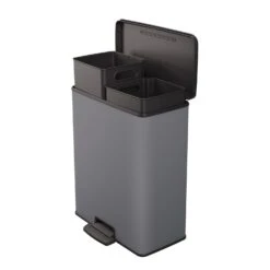 Curver Pedaalemmer Decobin Duo 26L/26L Cool Grey 7 Curver Pedaalemmer Decobin Duo 26L/26L Cool Grey -Marskramer Verkoop 141 2030 2 1