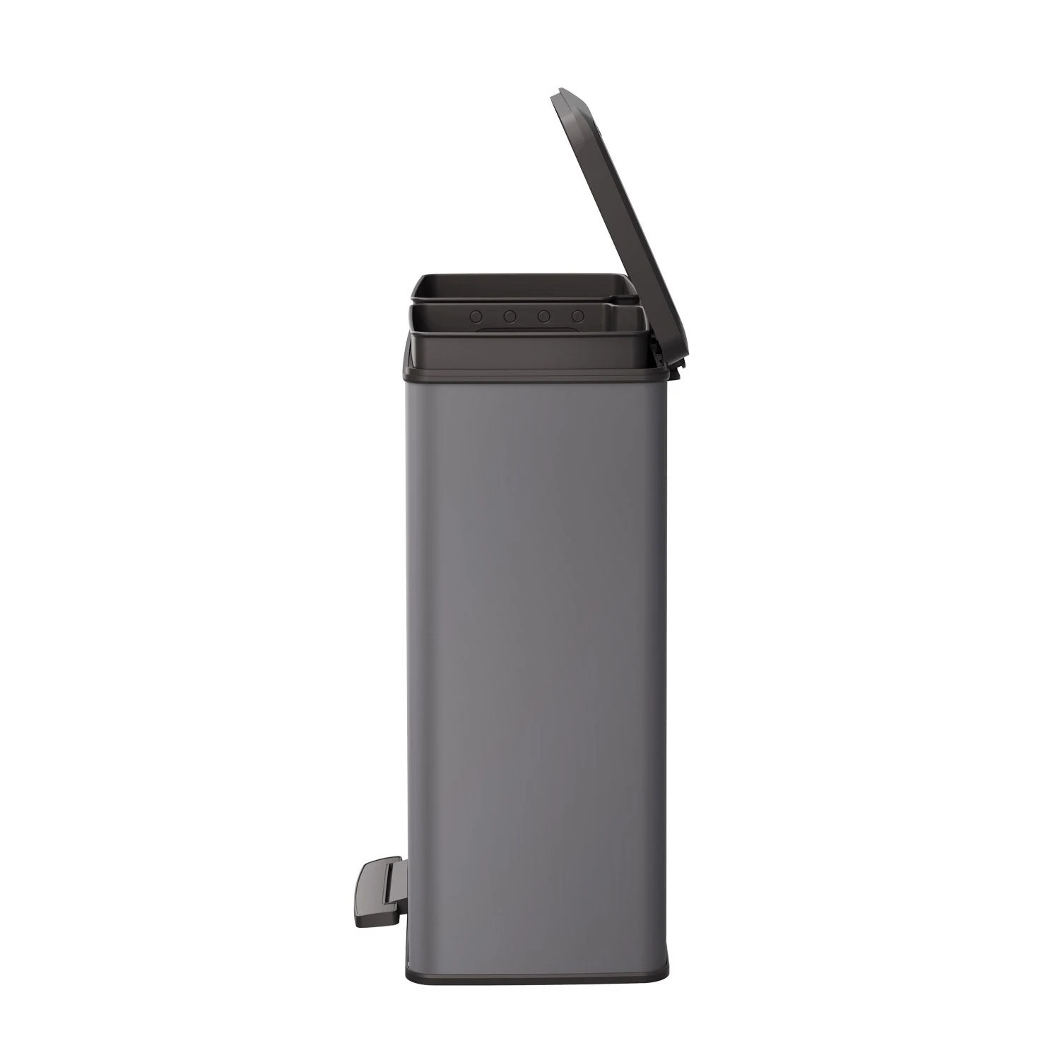 Curver Pedaalemmer Decobin Duo 26L/26L Cool Grey 3 Curver Pedaalemmer Decobin Duo 26L/26L Cool Grey - Afbeelding 3