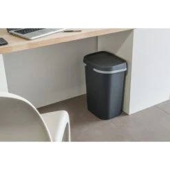 Curver Mistral Afvalbak Flat 25L Antraciet -Marskramer Verkoop 141 2549 5 1
