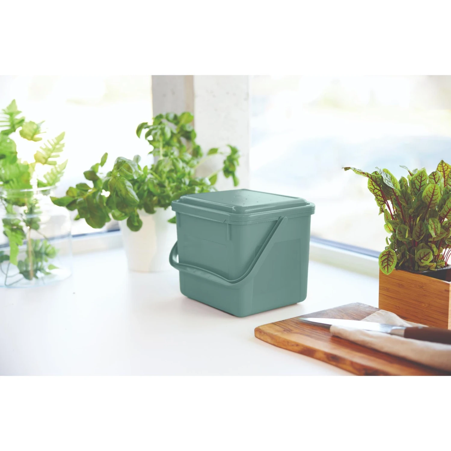 Afvalemmer 4,5 L BIO Mistletoe Groen 4 Afvalemmer 4,5 L BIO Mistletoe Groen - Afbeelding 4