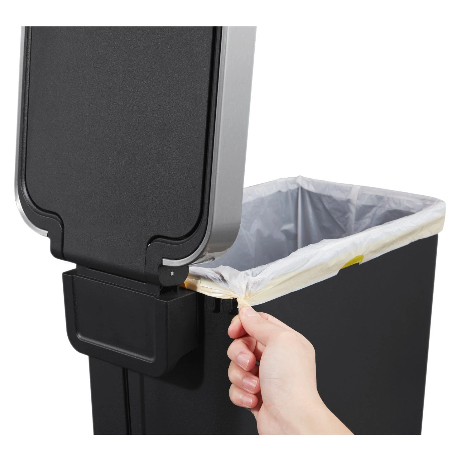 Eko Hana Pedaalemmer 40l Zwart Slim 7 Eko Hana Pedaalemmer 40l Zwart Slim - Afbeelding 7