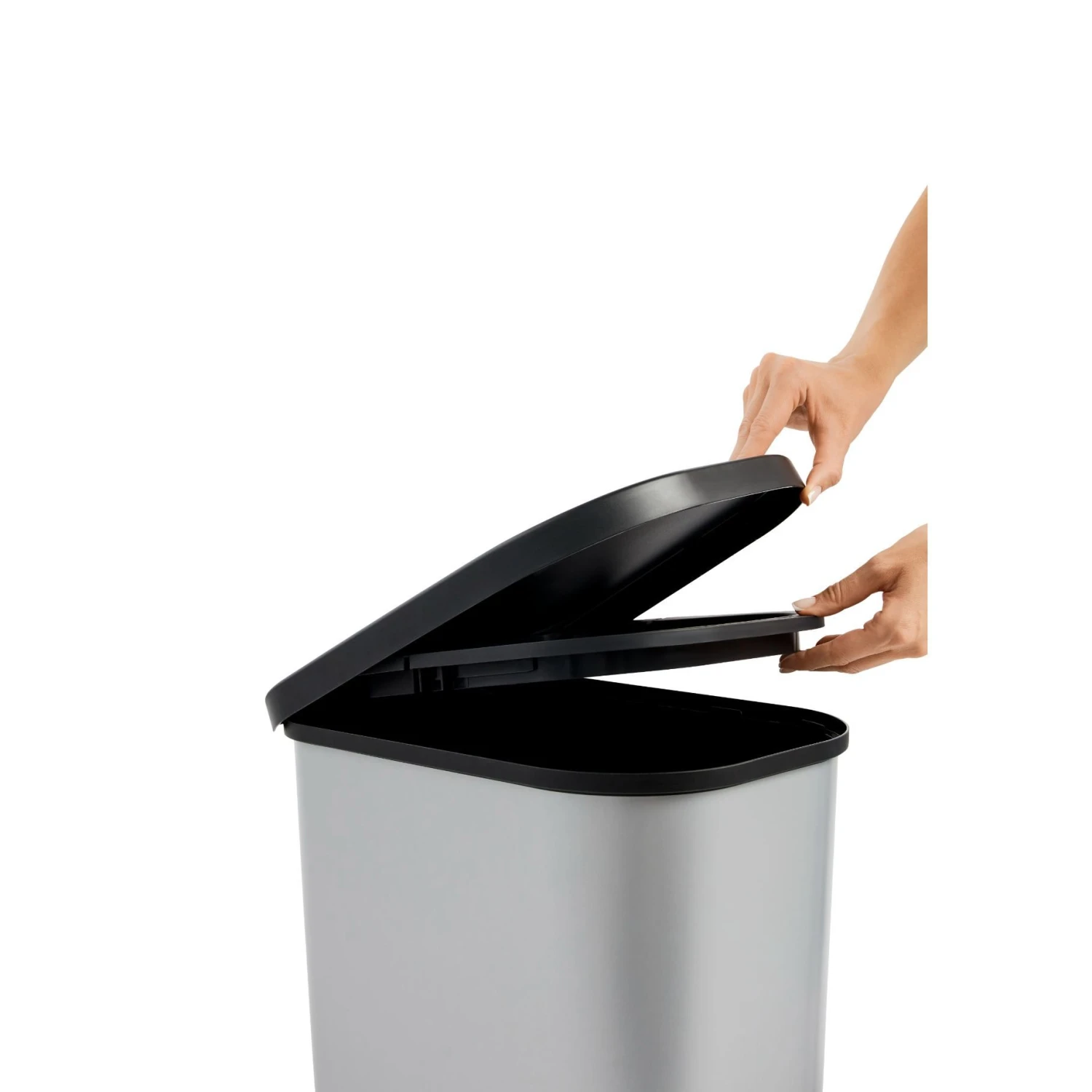 Rotho Pedaalemmer Ribo 35L Zilver Metallic 4 Rotho Pedaalemmer Ribo 35L Zilver Metallic - Afbeelding 4