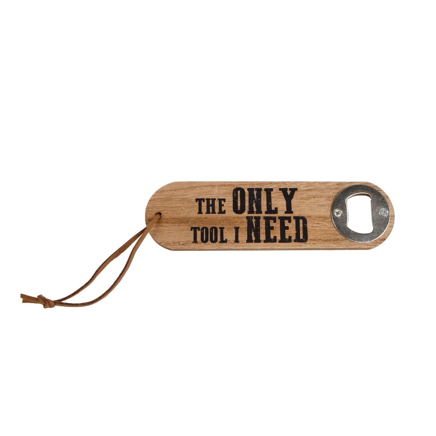 Flesopener The Only Tool I Need Hout 4,5x16x1cm 1 Flesopener The Only Tool I Need Hout 4,5x16x1cm