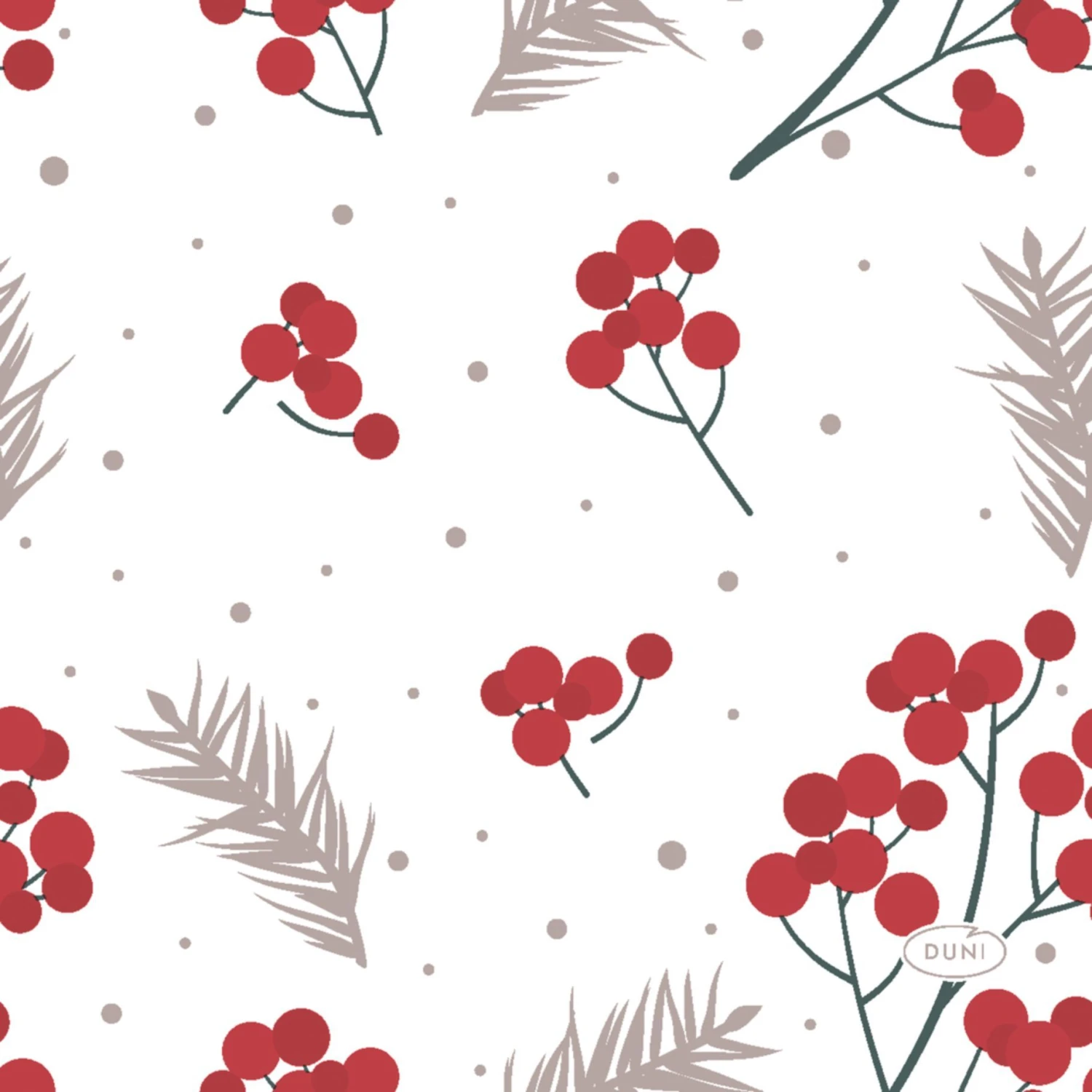 Duni Servetten Berrie Merrie 24x24cm 1 Duni Servetten Berrie Merrie 24x24cm